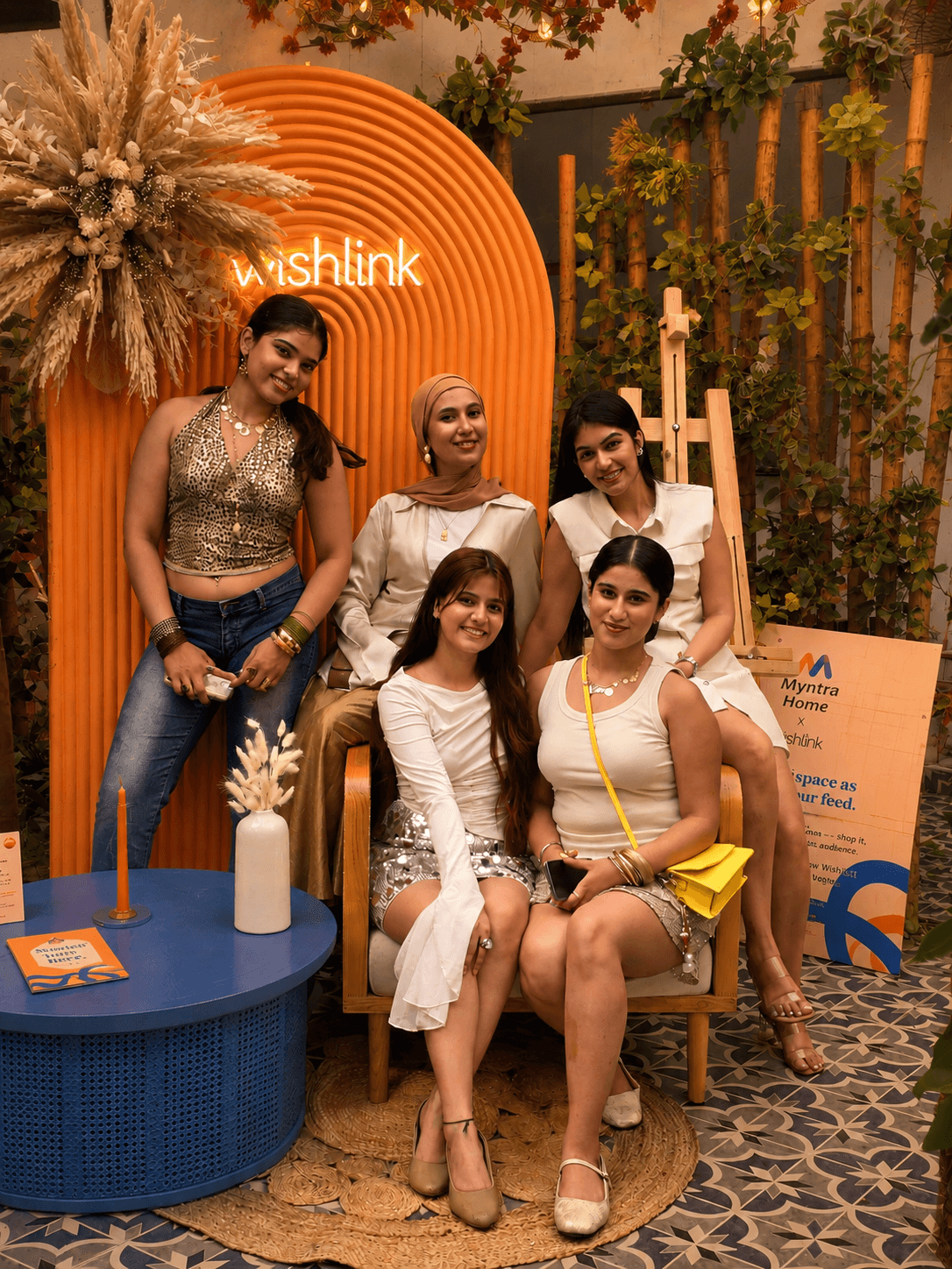 Wishlink creators at a community event