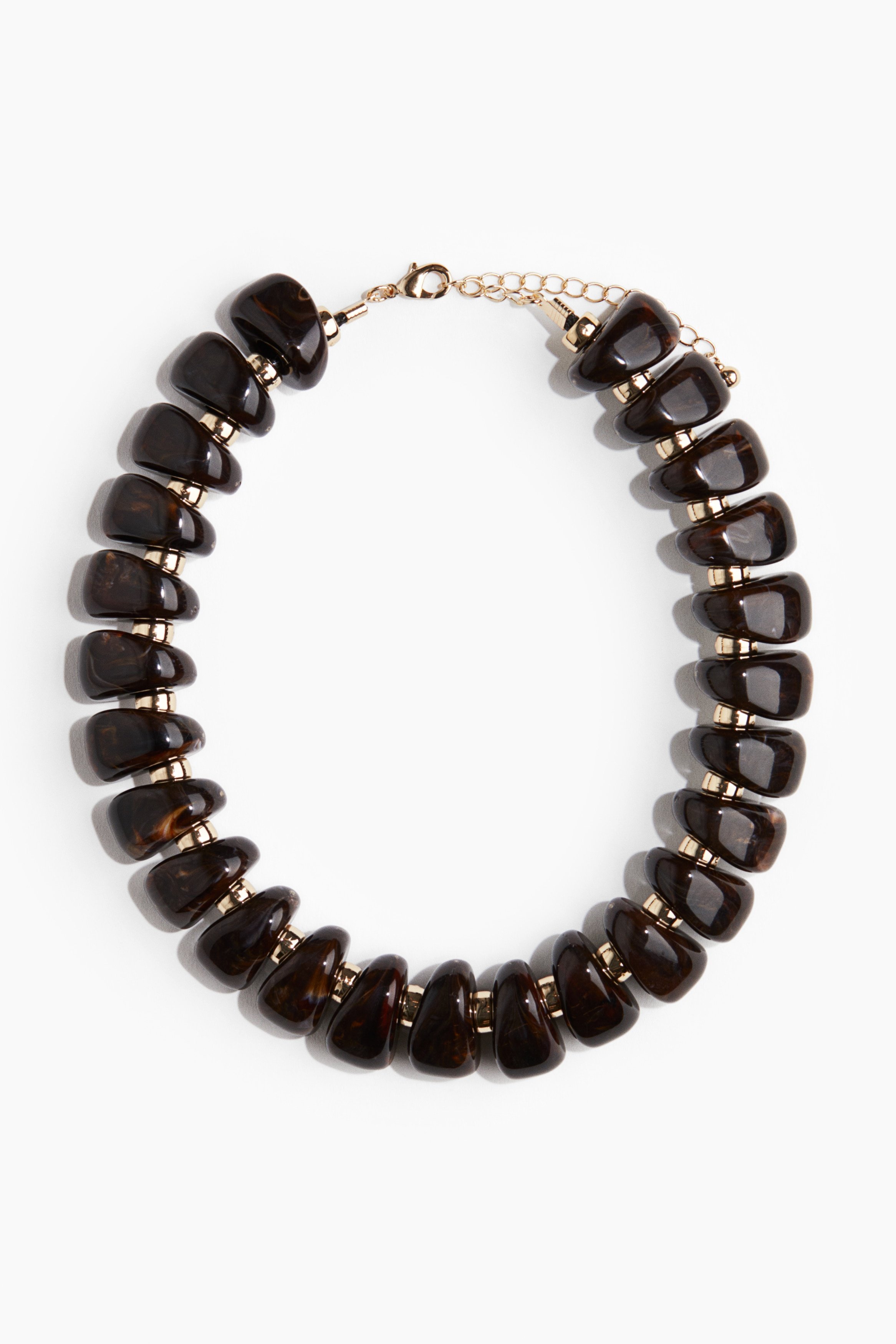 H & M - Beaded necklace - Gold