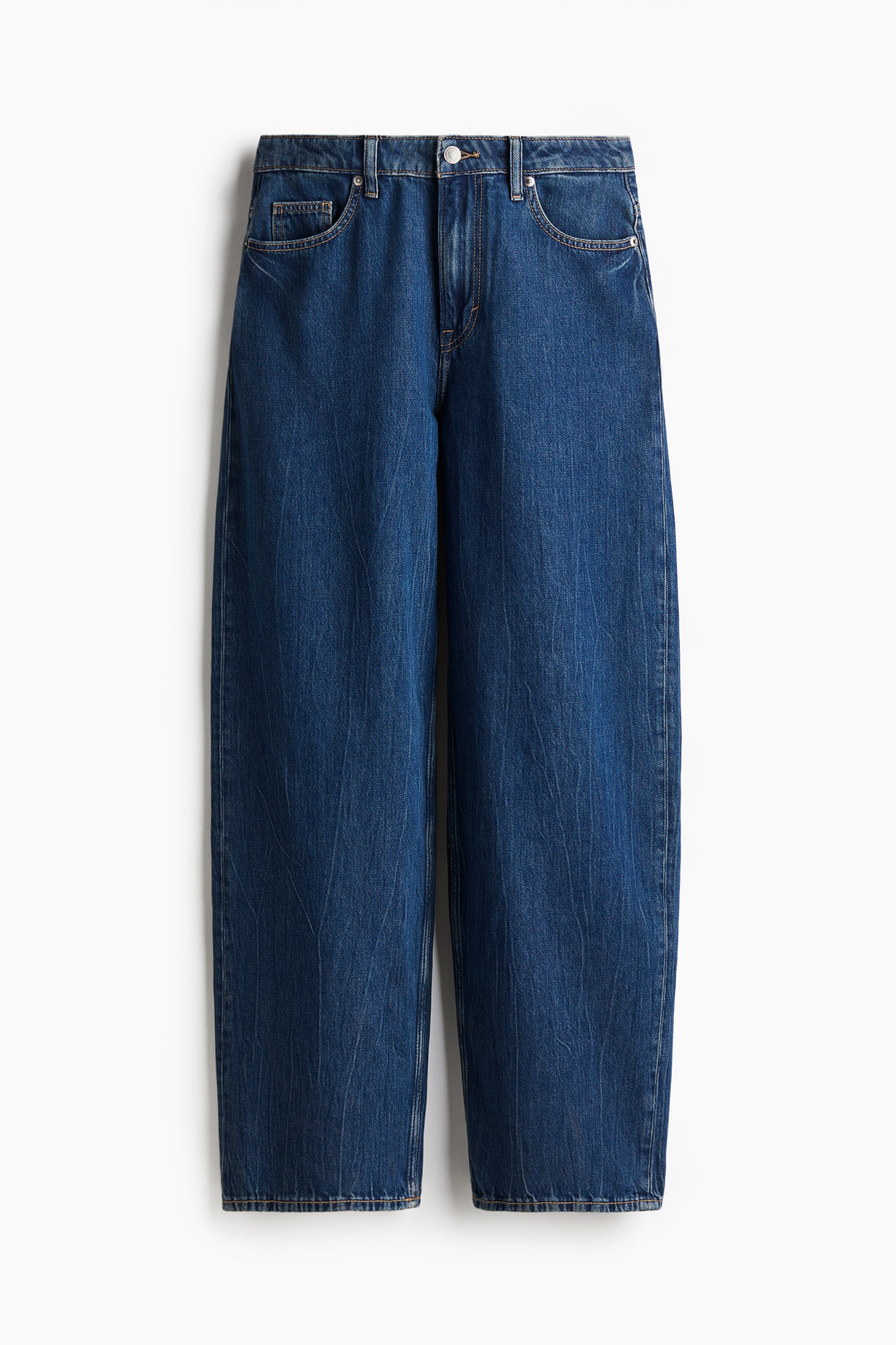 H & M - Baggy High Jeans - Blue