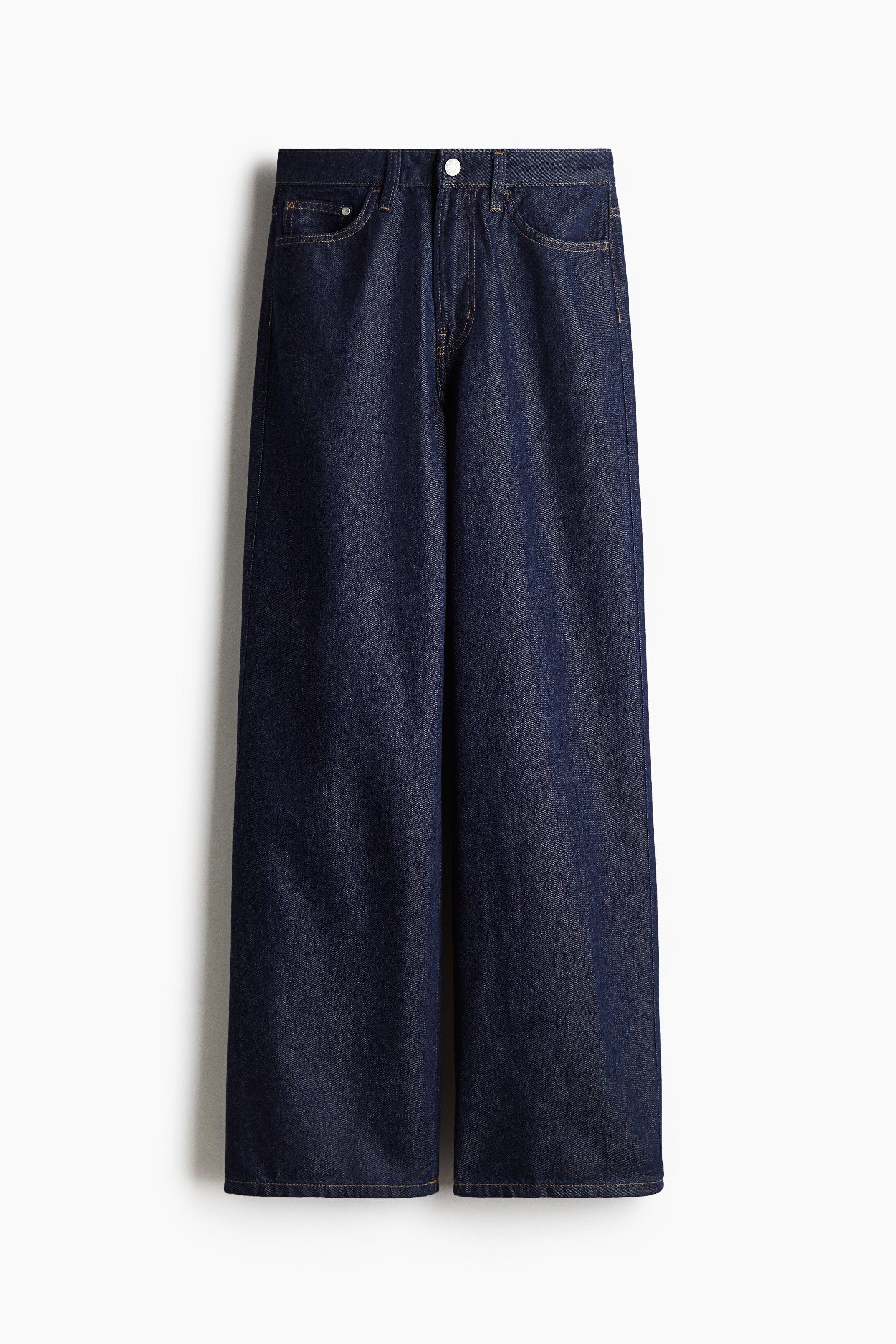 H & M - Wide Ultra High Jeans - Blue