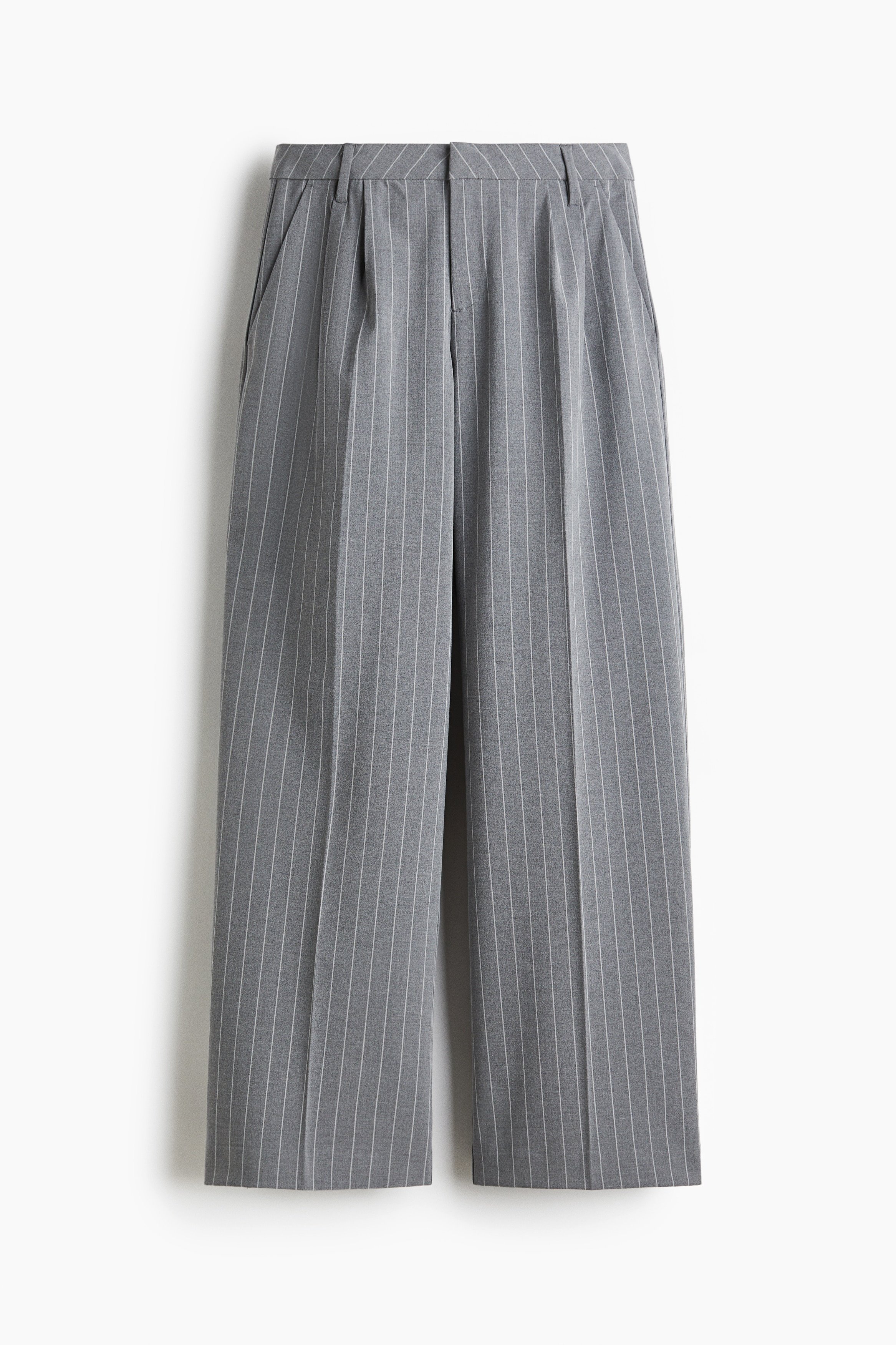 H & M - Wide tailored trousers - Grey