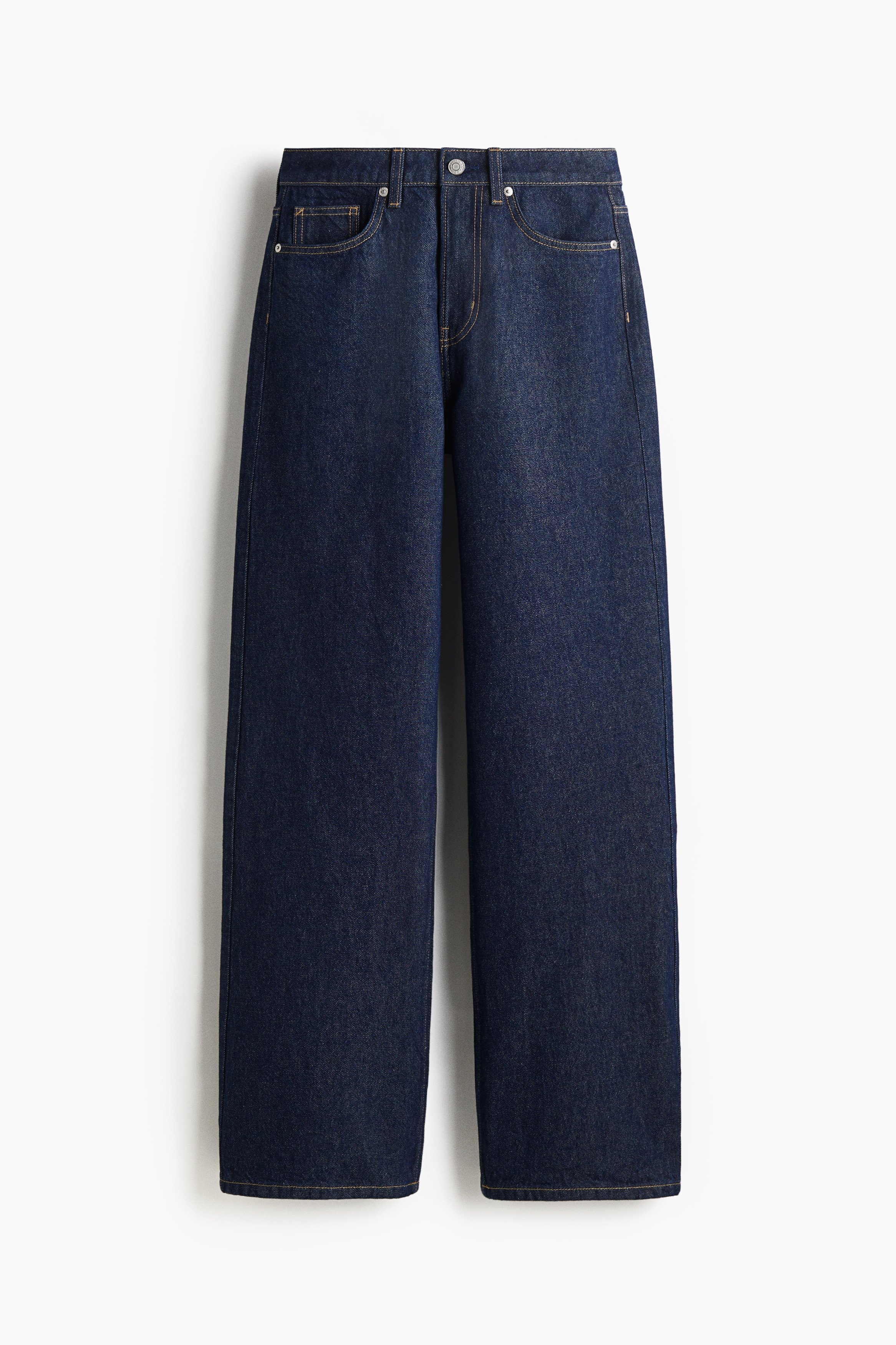 H & M - Wide High Jeans - Blue