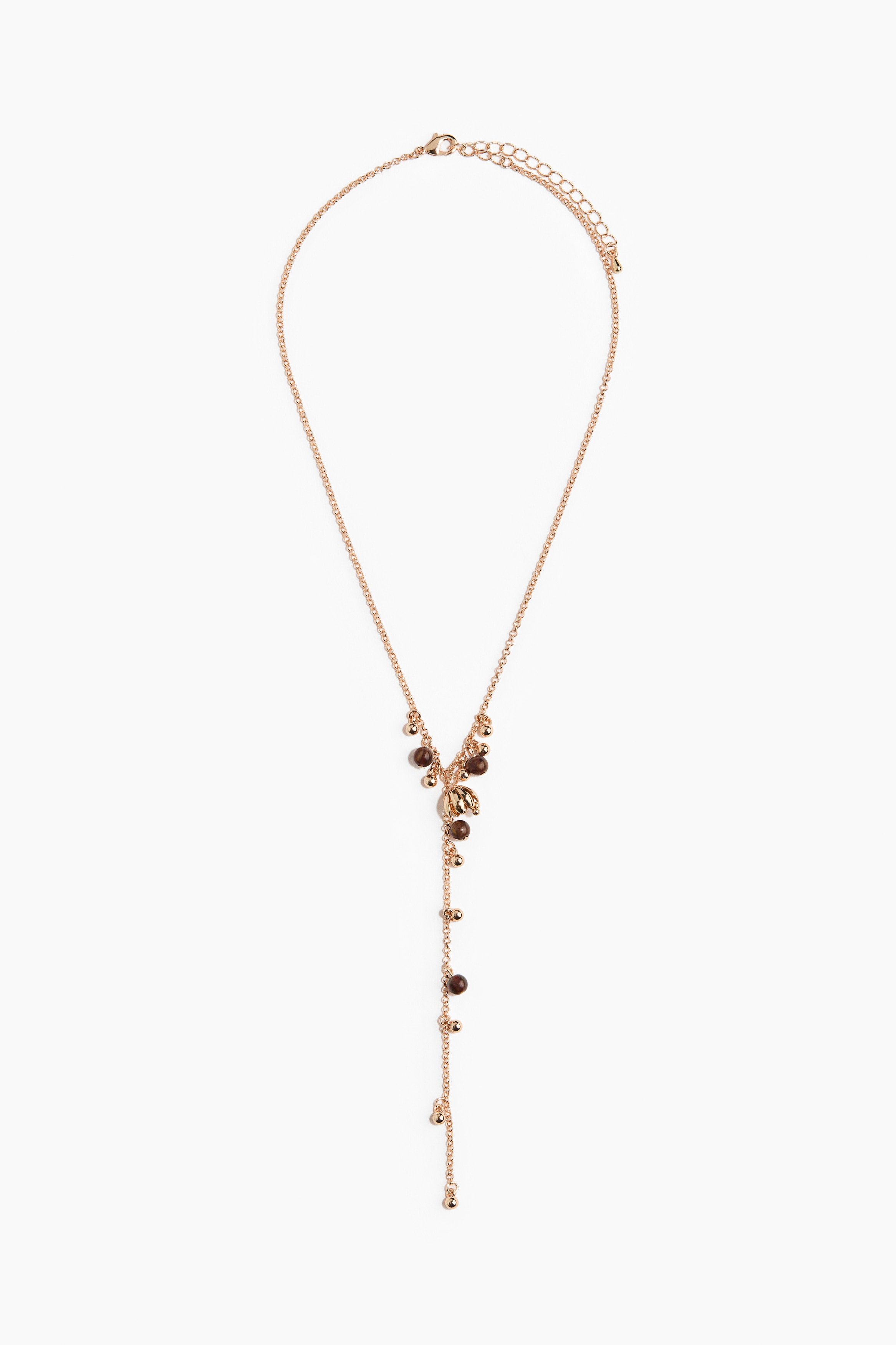 H & M - Y-shaped necklace - Gold