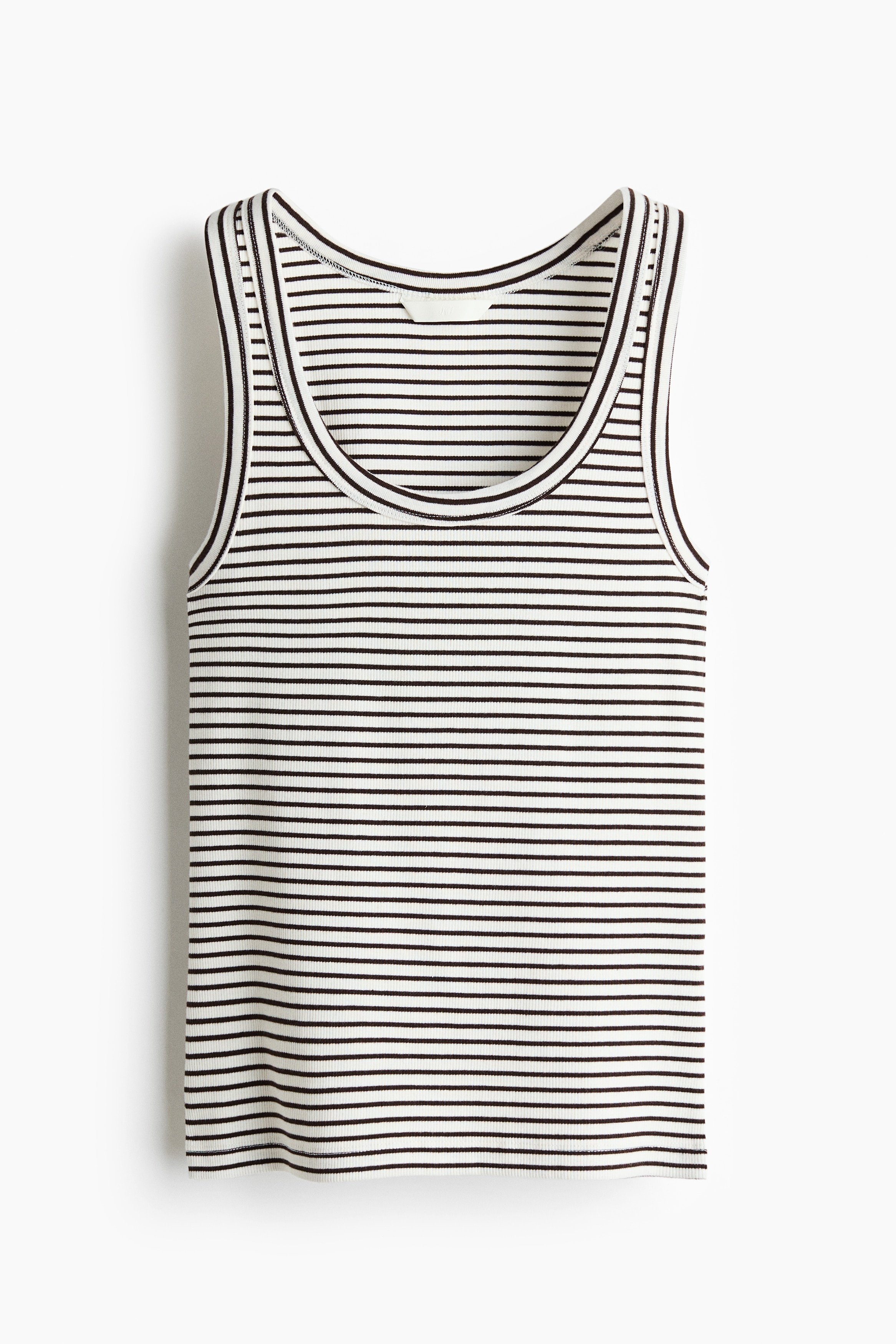 H & M - Ribbed vest top - White