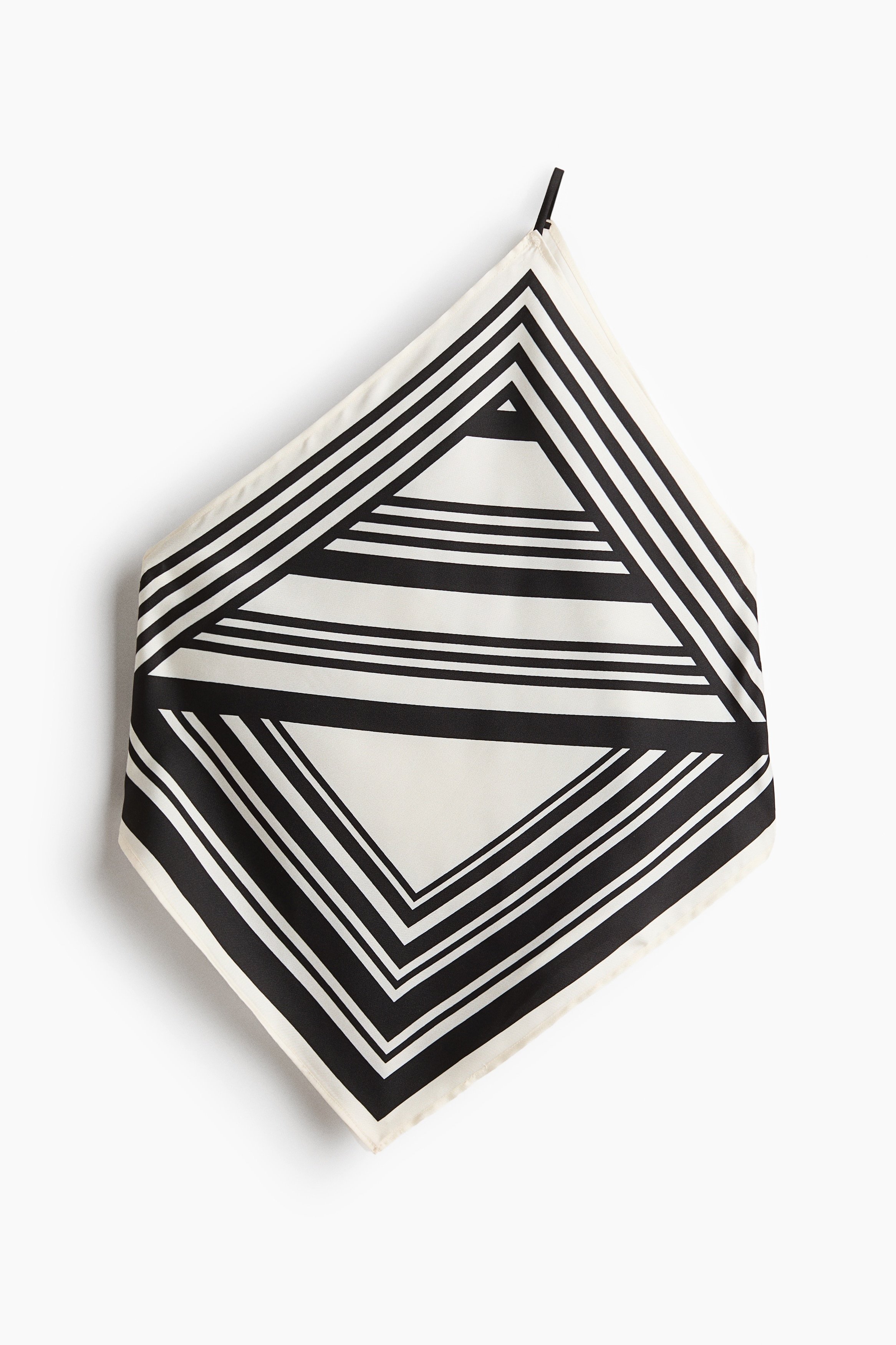 H & M - Scarf-look one-shoulder top - White