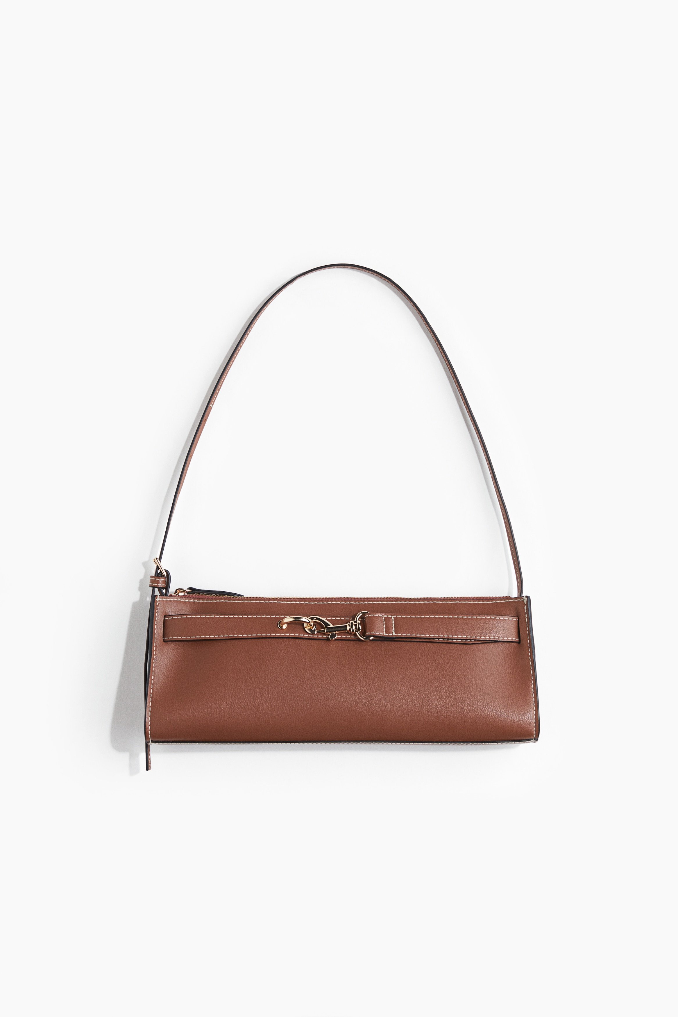 Rectangular Shoulder Bag, Beige