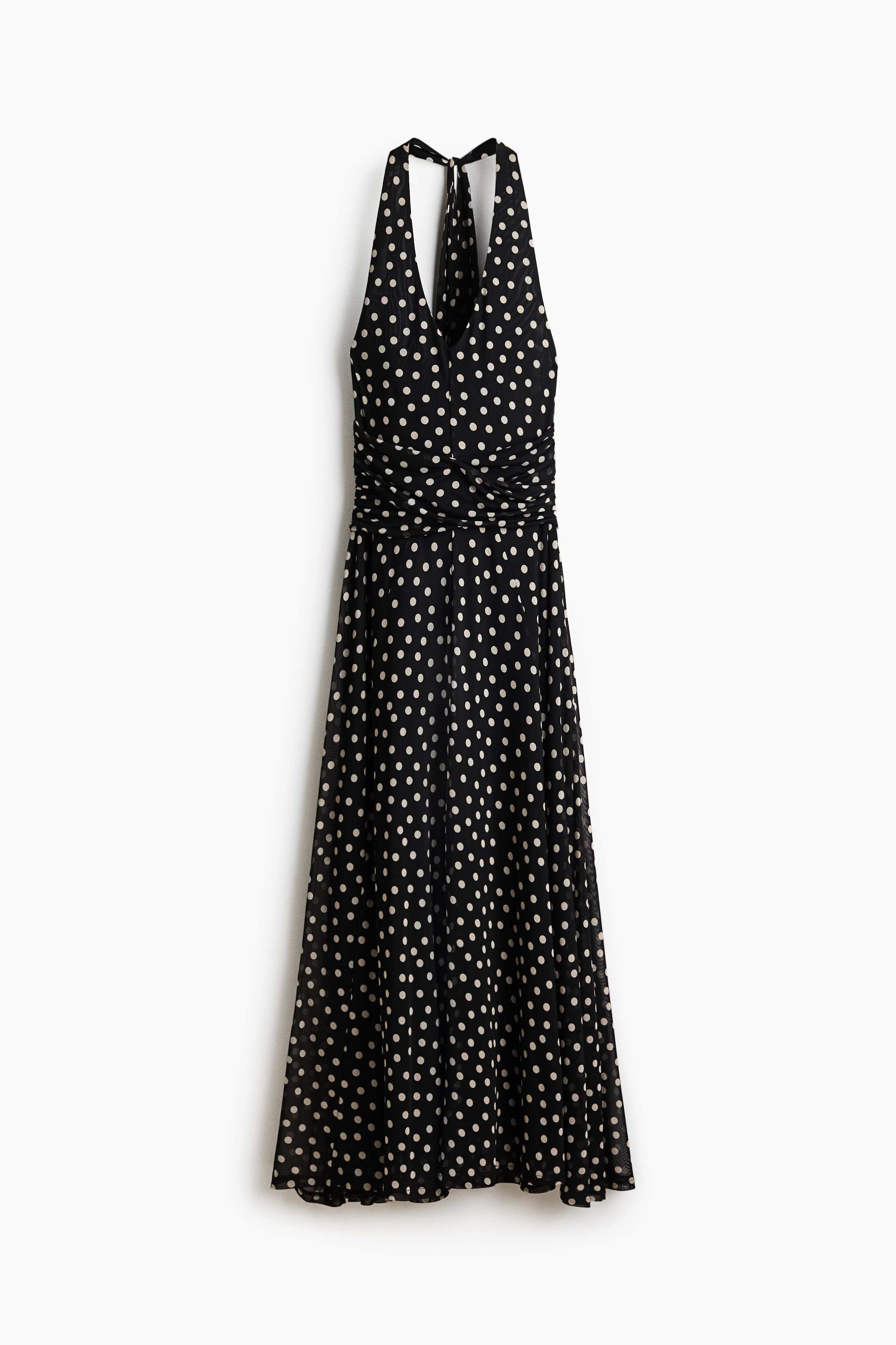 H & M - Mesh halterneck dress - Black