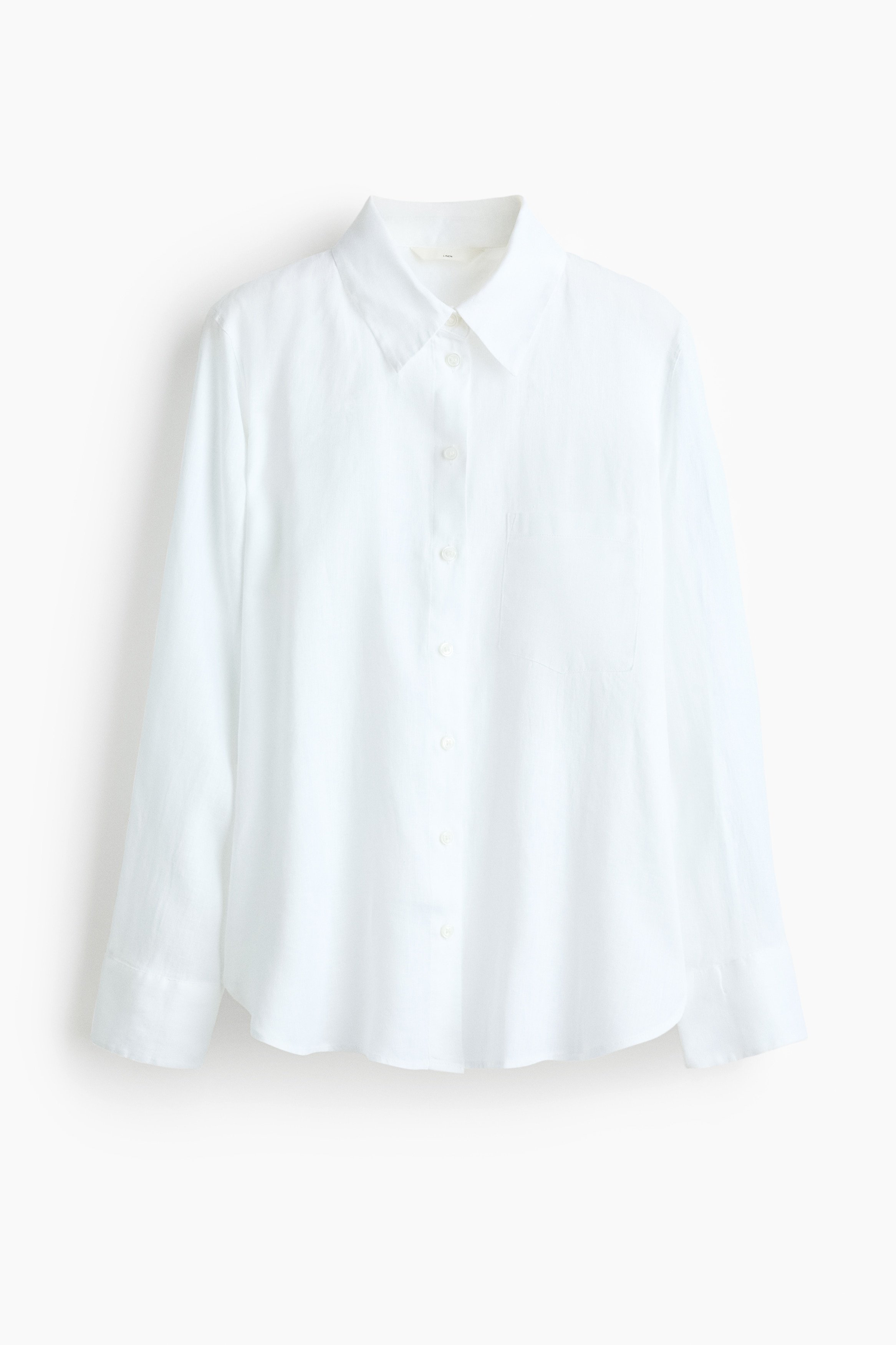 H & M - Linen shirt - White