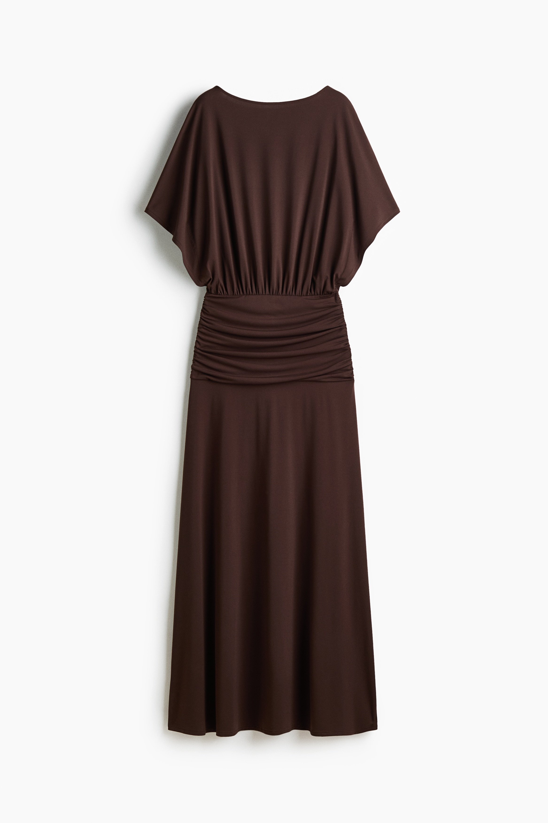 H & M - Draped maxi dress - Brown