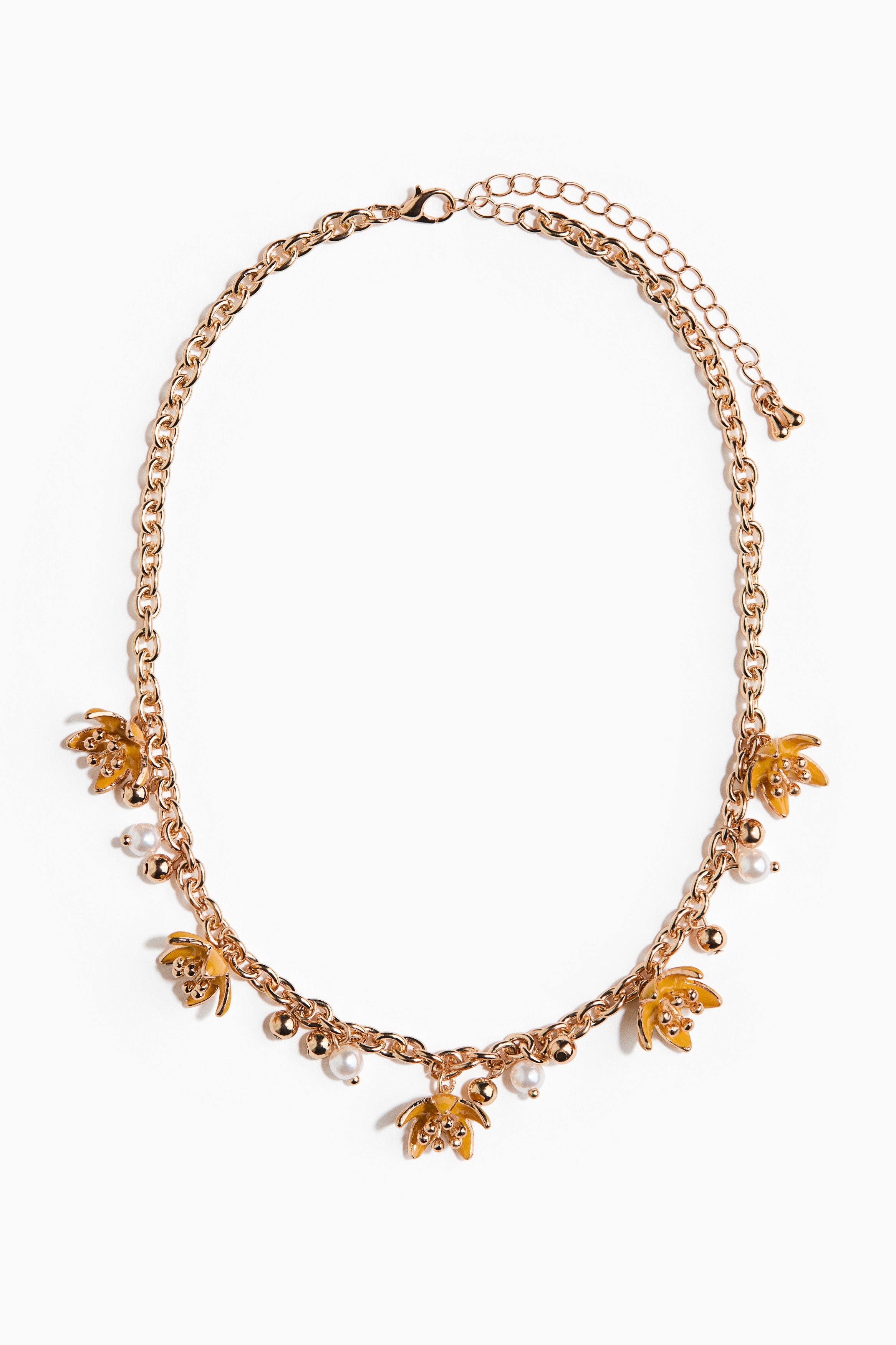 H & M - Charm necklace - Yellow