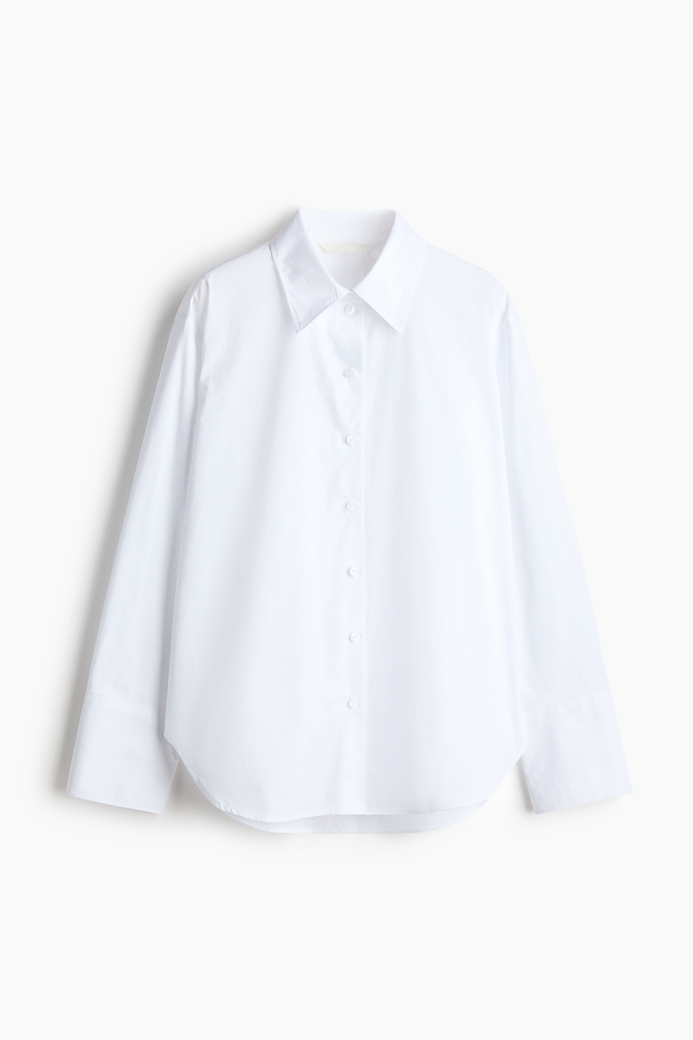 H & M - Cotton poplin shirt - White